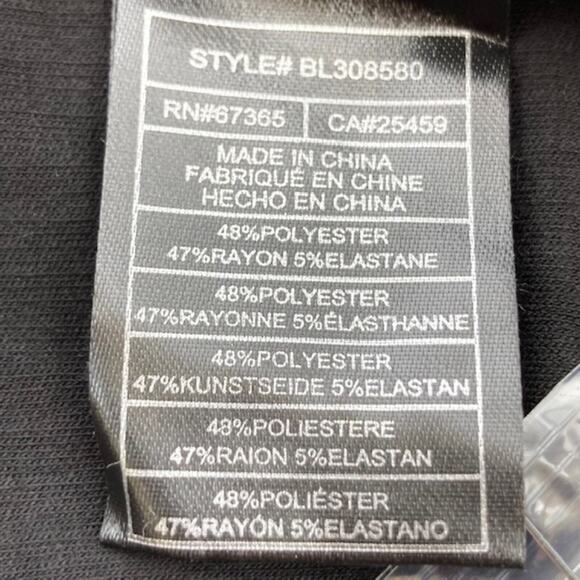 Steve Madden BB Dakota NEW Trish Ribbed Black Button Long Sleeve Pencil Dress M - Picture 6 of 7